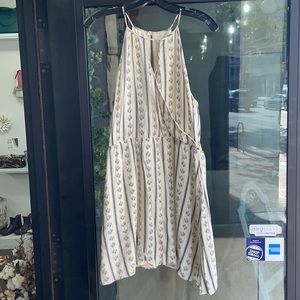 Floral high neck dress